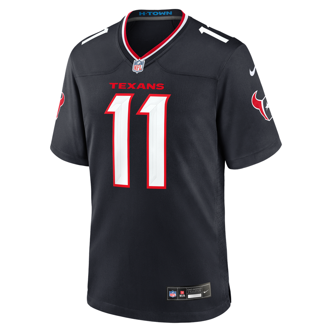 Houston Texans Tremon Smith Nike Navy Team Game Jersey product image 2, provided for visual reference and product detail