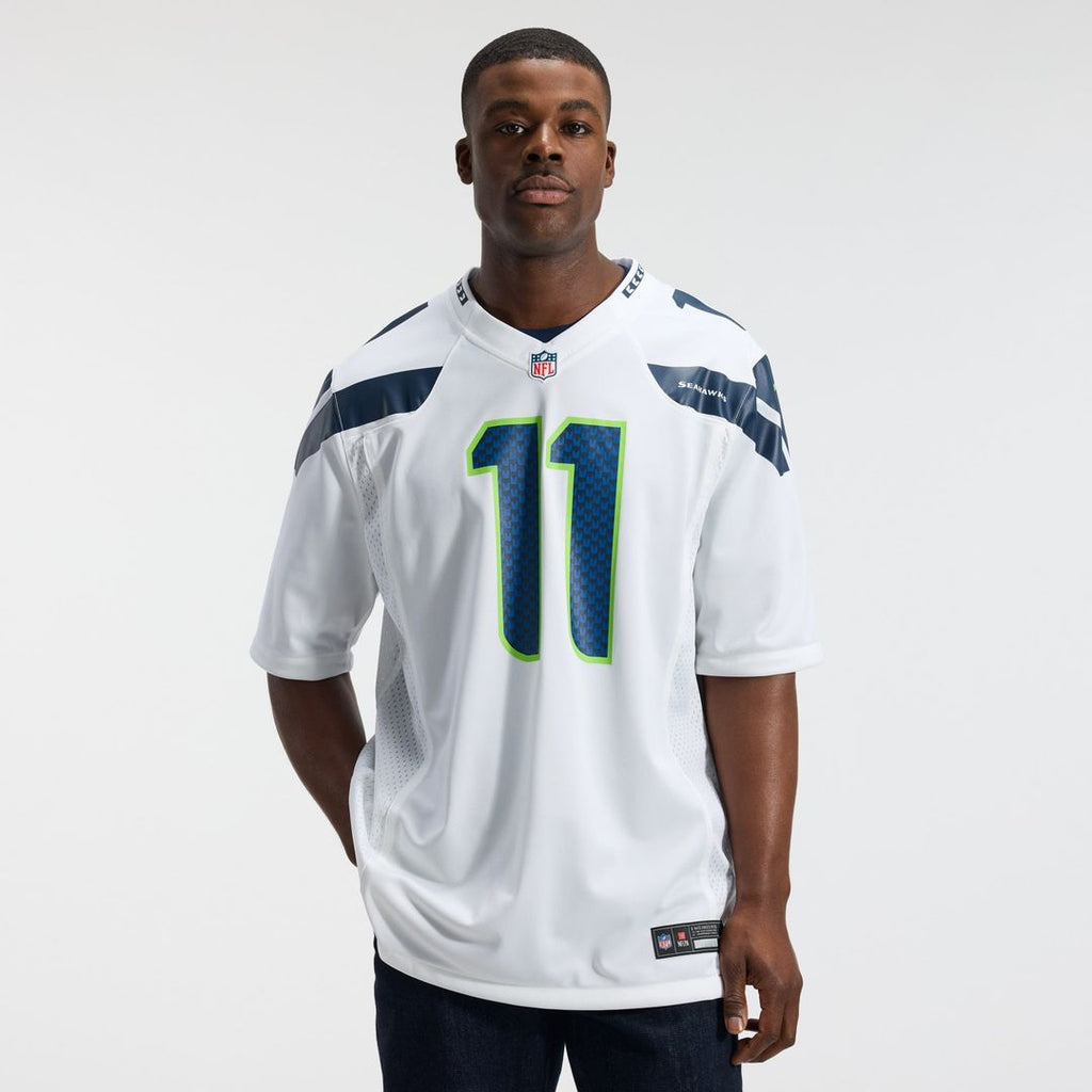 Seattle Seahawks Jaxon Smith-Njigba Nike White Game Jersey product image 2, provided for visual reference and product detail