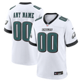Philadelphia Eagles Nike White White Custom Game Jersey product image 1, provided for visual reference and product detail