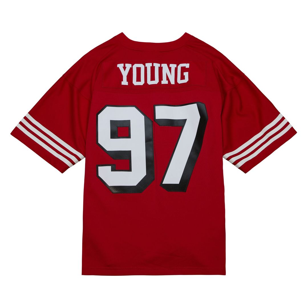 San Francisco 49ers Bryant Young Mitchell & Ness Scarlet Legacy Replica Jersey product image 3, provided for visual