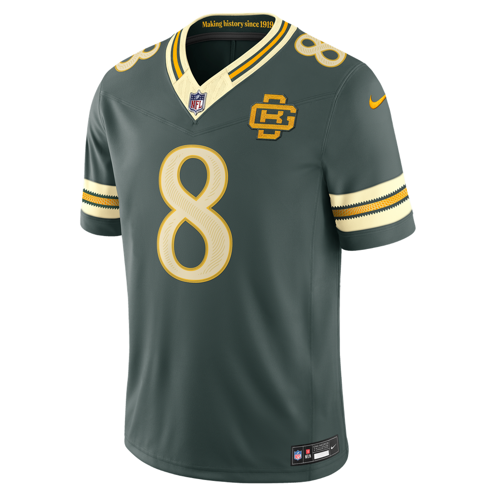 Green Bay Packers Josh Jacobs Nike Green 2026 Rivalries Collection Stitched Limited Jersey product image 2, provided for