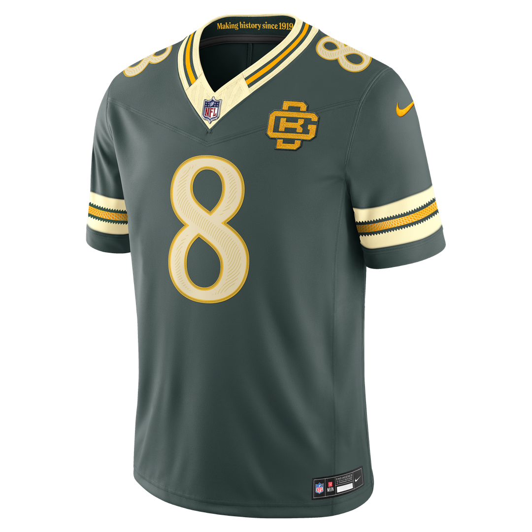 Green Bay Packers Josh Jacobs Nike Green 2026 Rivalries Collection Stitched Limited Jersey product image 2, provided for
