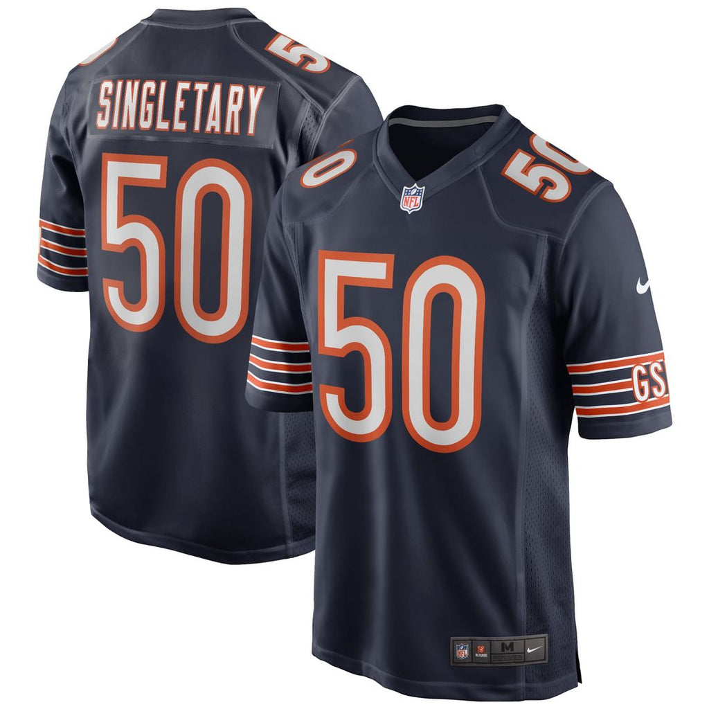 Chicago Bears Mike Singletary Nike Navy Game Retired Player Jersey product image 1, provided for visual reference and