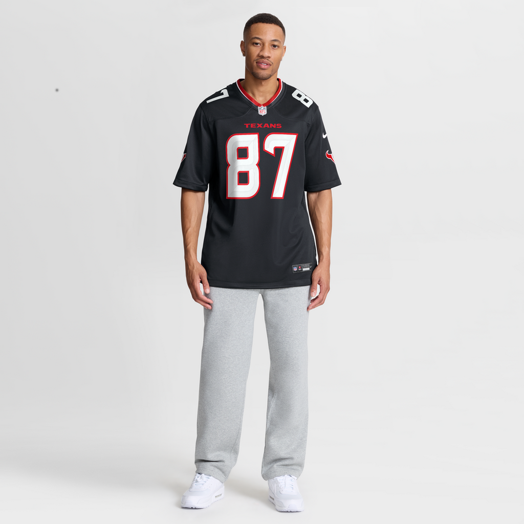 Houston Texans Cade Stover Nike Navy Game Jersey product image 7, provided for visual reference and product detail review