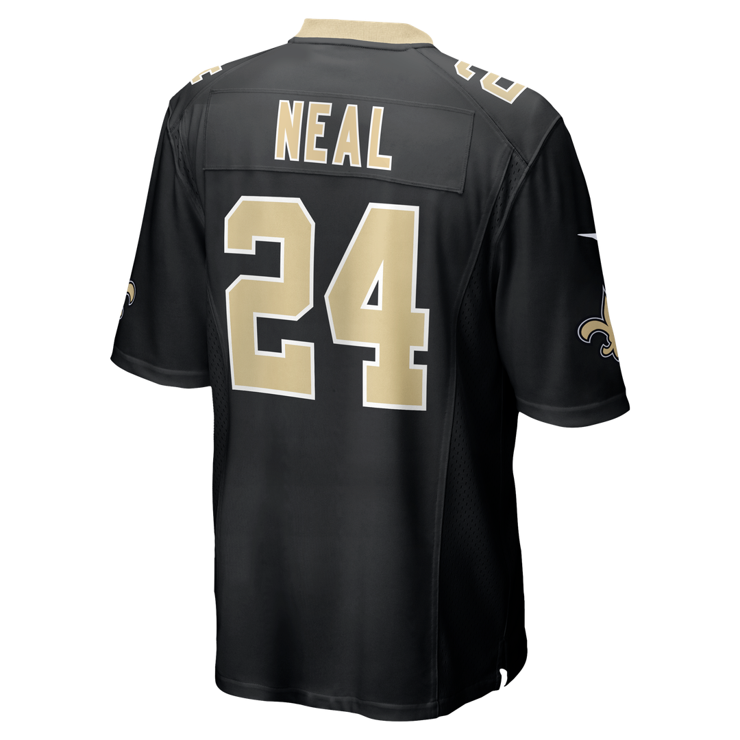 New Orleans Saints Devin Neal Nike Black Team Game Jersey product image 3, provided for visual reference and product detail