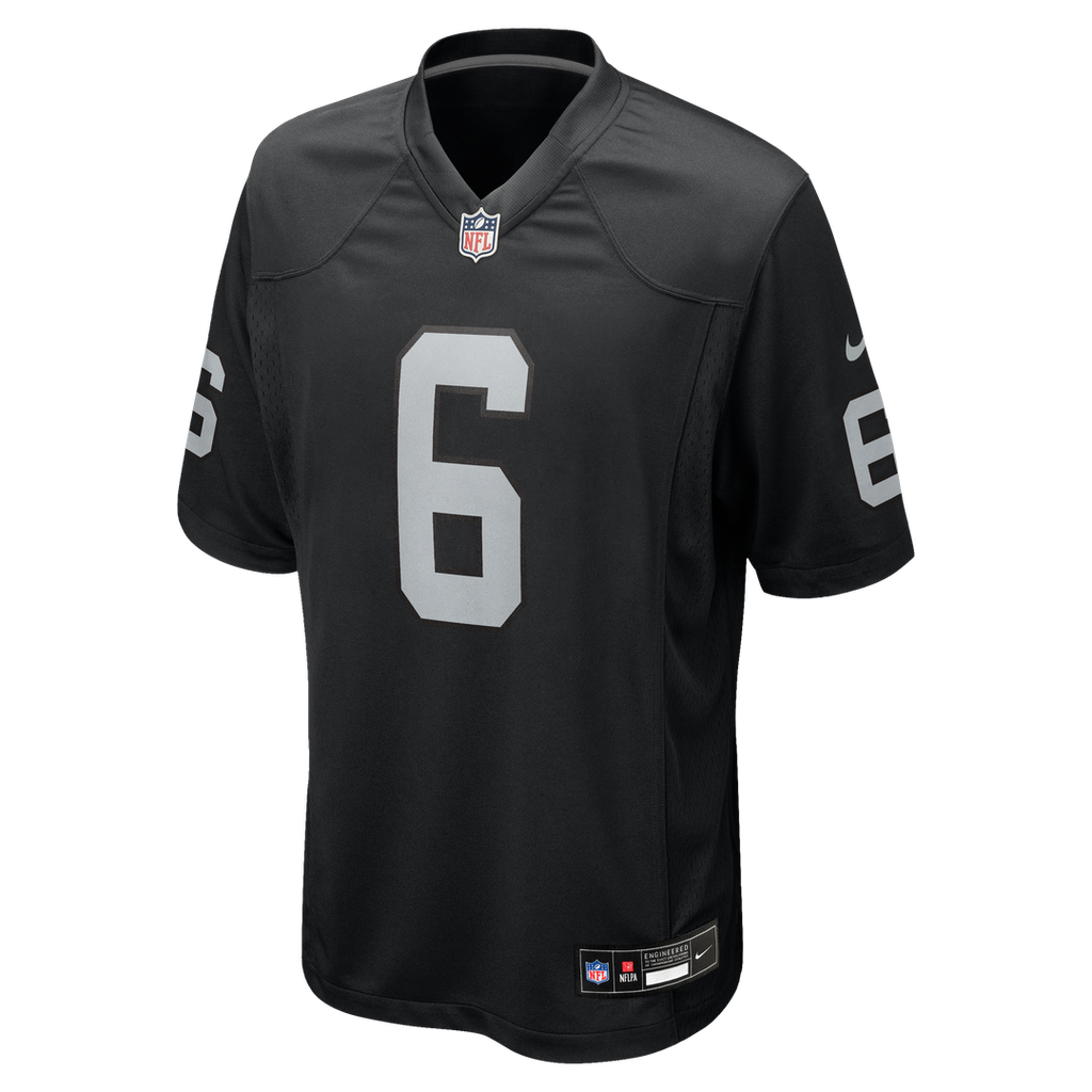 Las Vegas Raiders AJ Cole Nike Black Game Jersey product image 2, provided for visual reference and product detail review