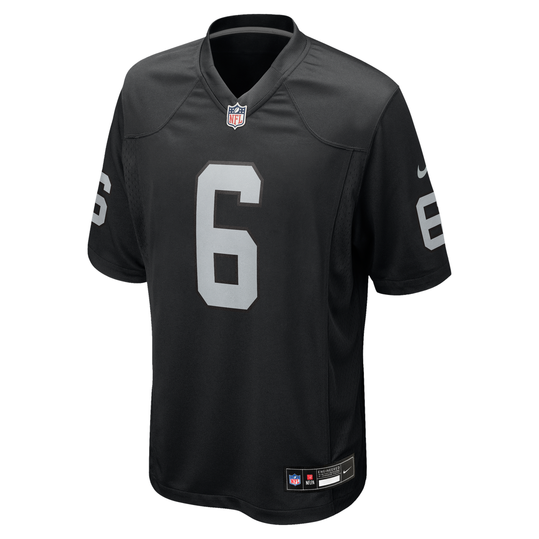 Las Vegas Raiders AJ Cole Nike Black Game Jersey product image 2, provided for visual reference and product detail review