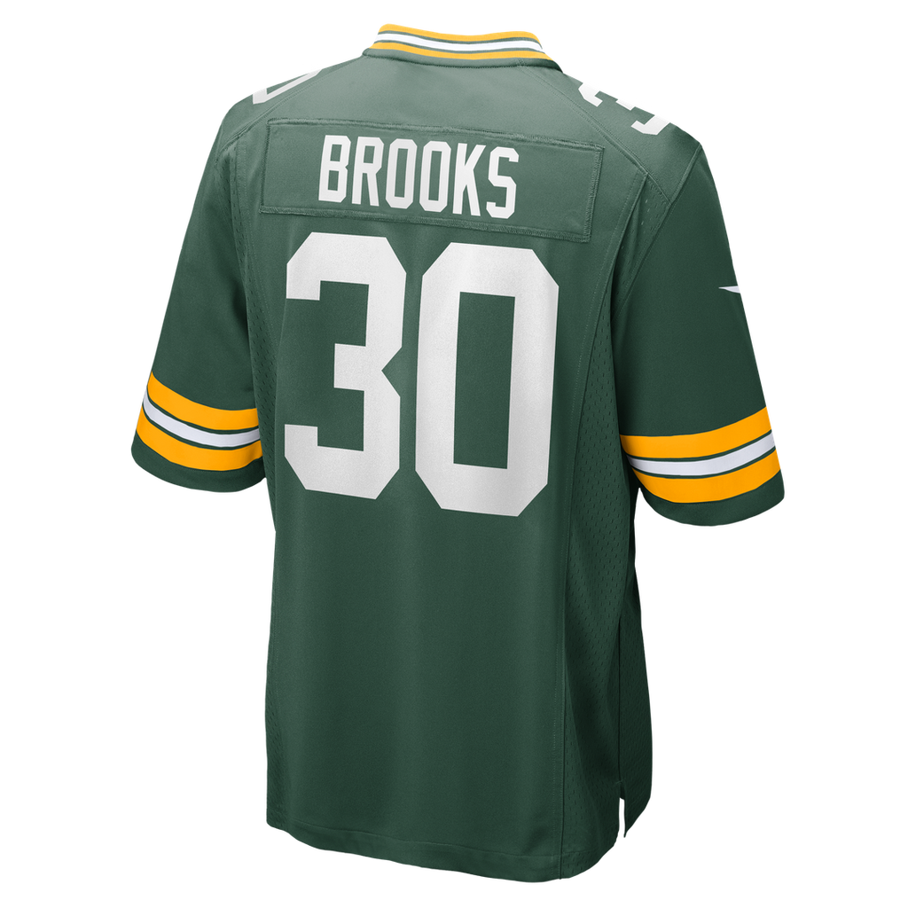 Green Bay Packers Chris Brooks Nike Green Team Game Jersey product image 3, provided for visual reference and product detail
