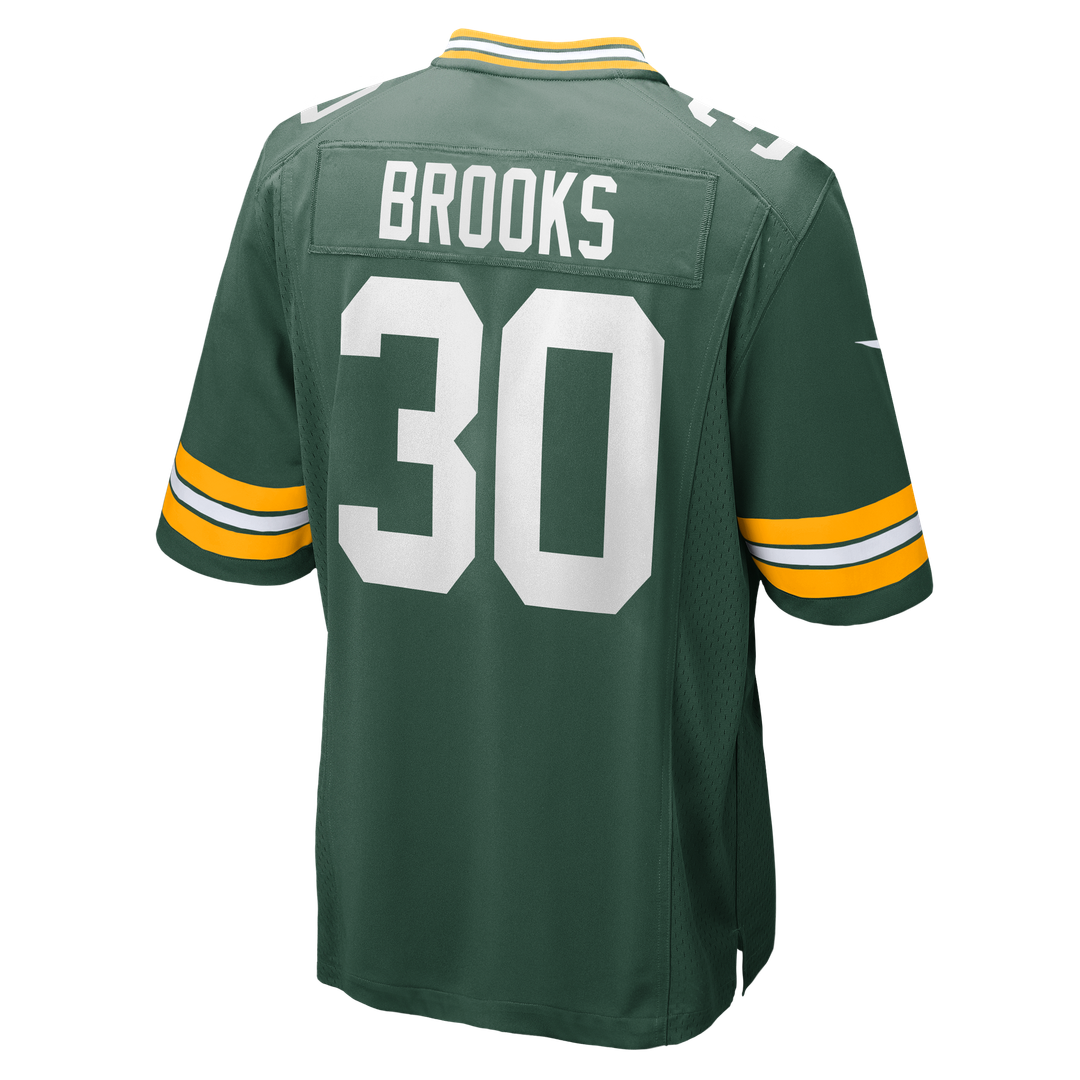 Green Bay Packers Chris Brooks Nike Green Team Game Jersey product image 3, provided for visual reference and product detail