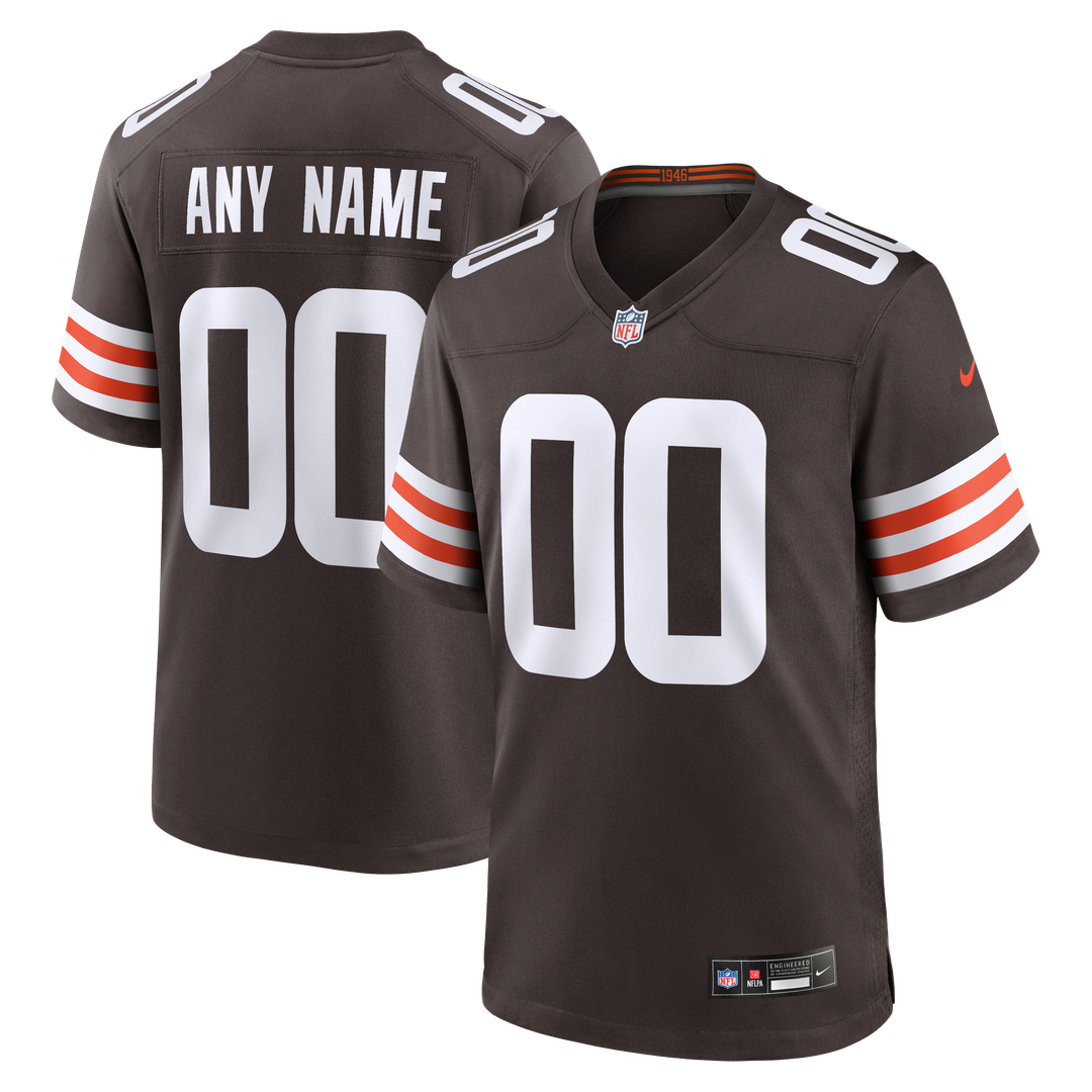 Cleveland Browns Nike White Custom Game Jersey product image 7, provided for visual reference and product detail review