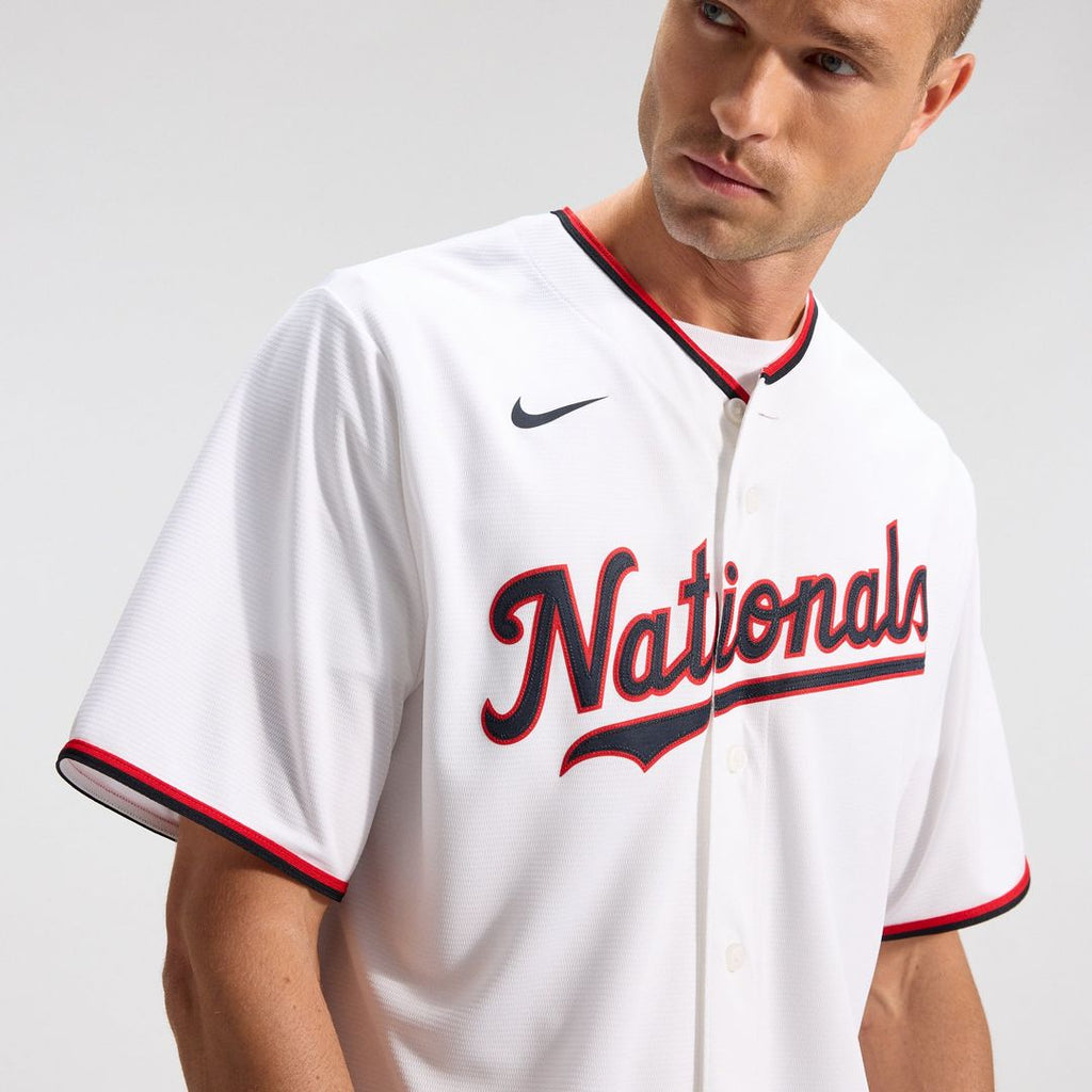 Washington Nationals CJ Abrams Nike White Home Replica Jersey product image 9, provided for visual reference and product