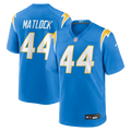 Los Angeles Chargers Scott Matlock Nike Powder Blue Team Game Jersey product image 1, provided for visual reference and