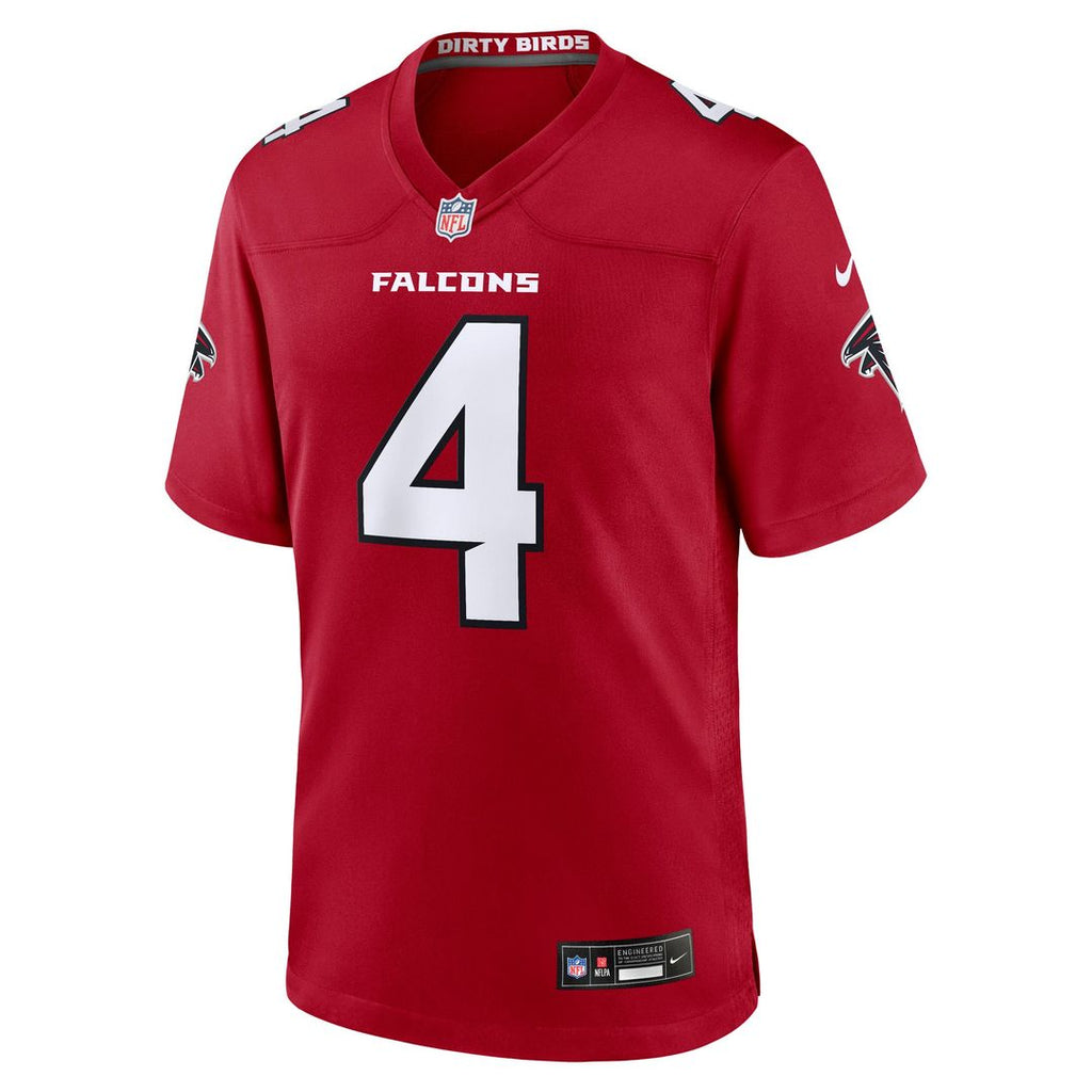 Atlanta Falcons Jahan Dotson Nike Red Team Game Jersey product image 2, provided for visual reference and product detail