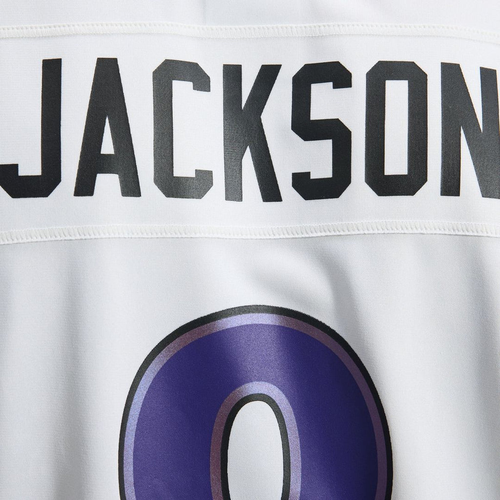 Baltimore Ravens Lamar Jackson Nike White Game Jersey product image 11, provided for visual reference and product detail