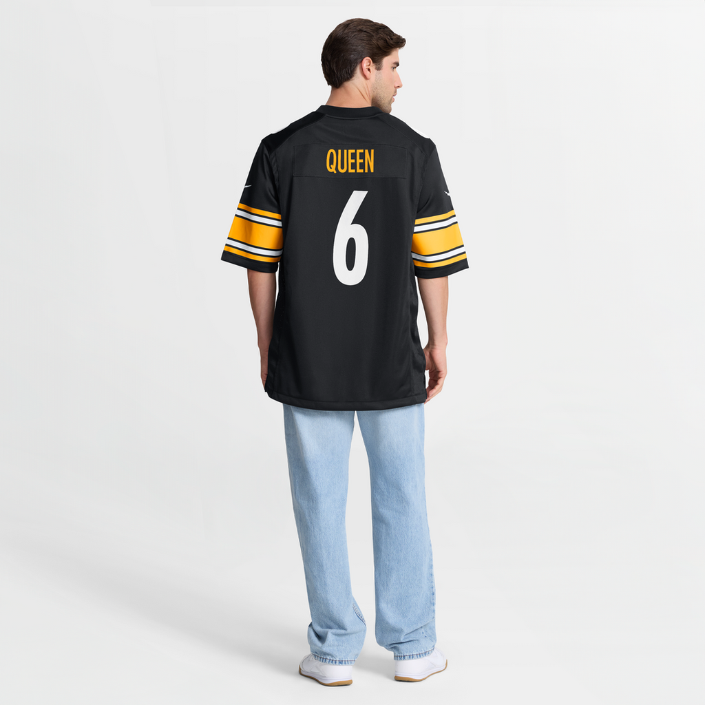 Pittsburgh Steelers Patrick Queen Nike Black Game Jersey product image 8, provided for visual reference and product detail