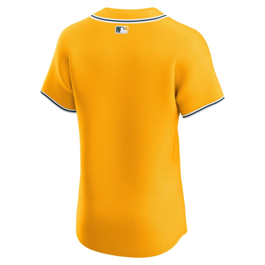 Athletics Nike Gold Alternate 2 Elite Jersey product image 3, provided for visual reference and product detail review