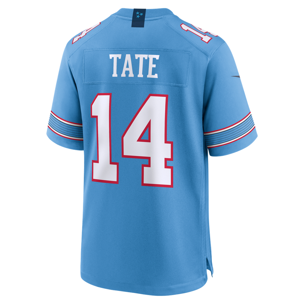 Tennessee Titans Carnell Tate Nike Light Blue Team Game Jersey product image 3, provided for visual reference and product