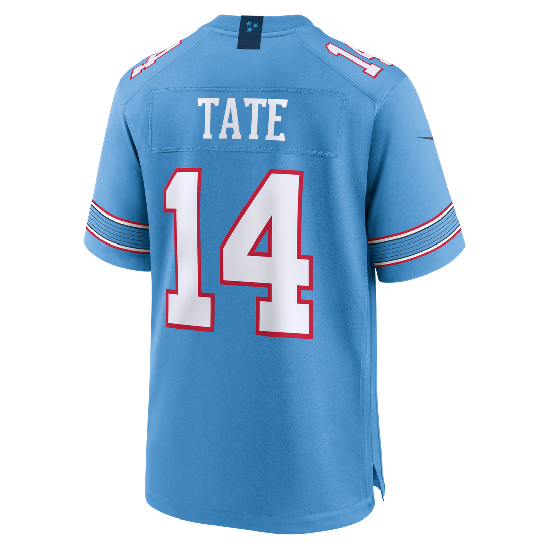 Tennessee Titans Carnell Tate Nike Light Blue Team Game Jersey product image 3, provided for visual reference and product