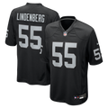 Las Vegas Raiders Cody Lindenberg Nike Black Team Game Jersey product image 1, provided for visual reference and product