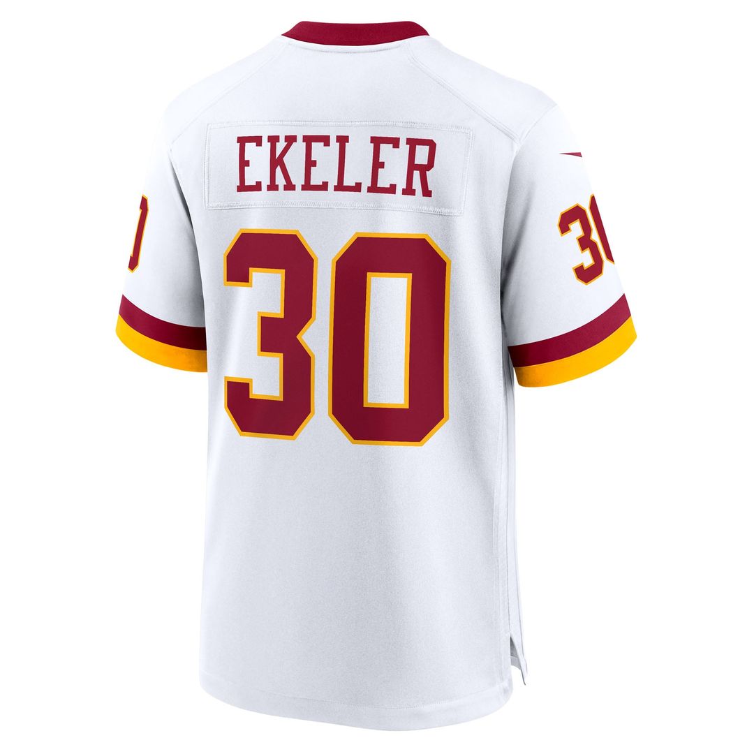 Washington Commanders Austin Ekeler Nike Burgundy Game Player Jersey product image 15, provided for visual reference and