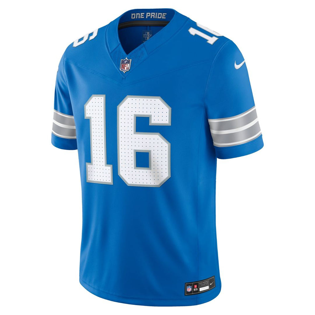 Detroit Lions Jared Goff Nike Black Alternate Vapor F.U.S.E. Stitched Limited Jersey product image 8, provided for visual