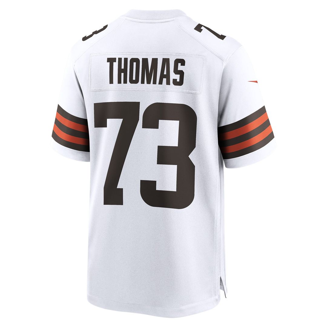 Cleveland Browns Joe Thomas Nike White Retired Game Player Jersey product image 3, provided for visual reference and product