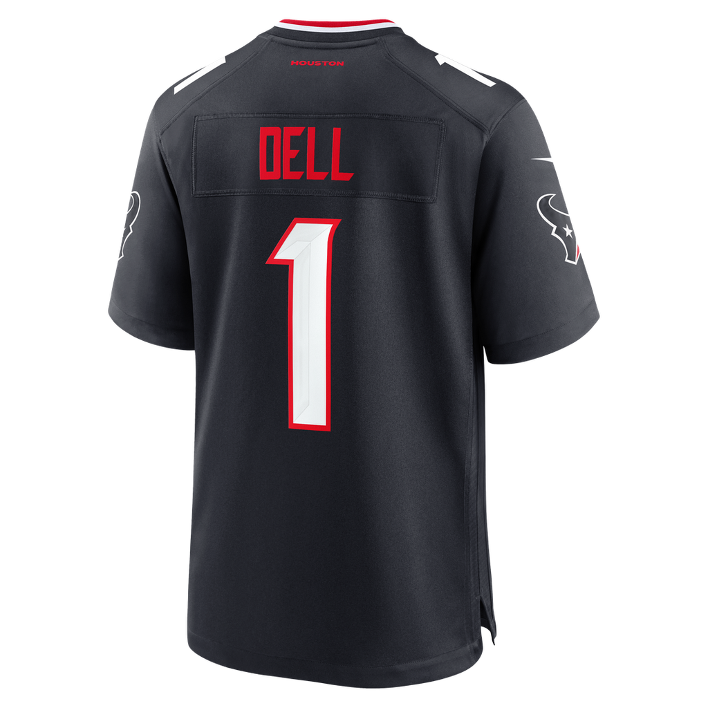 Houston Texans Tank Dell Nike Navy Team Game Jersey product image 5, provided for visual reference and product detail review