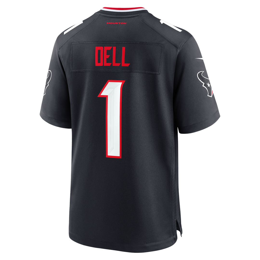 Houston Texans Tank Dell Nike Navy Team Game Jersey product image 5, provided for visual reference and product detail review
