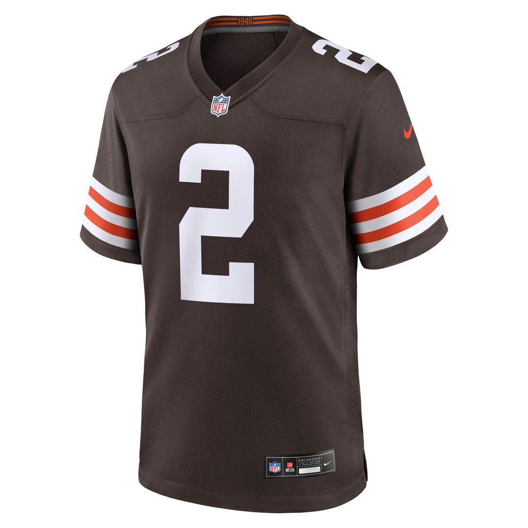 Cleveland Browns Shedeur Sanders Nike Brown Game Jersey product image 10, provided for visual reference and product detail