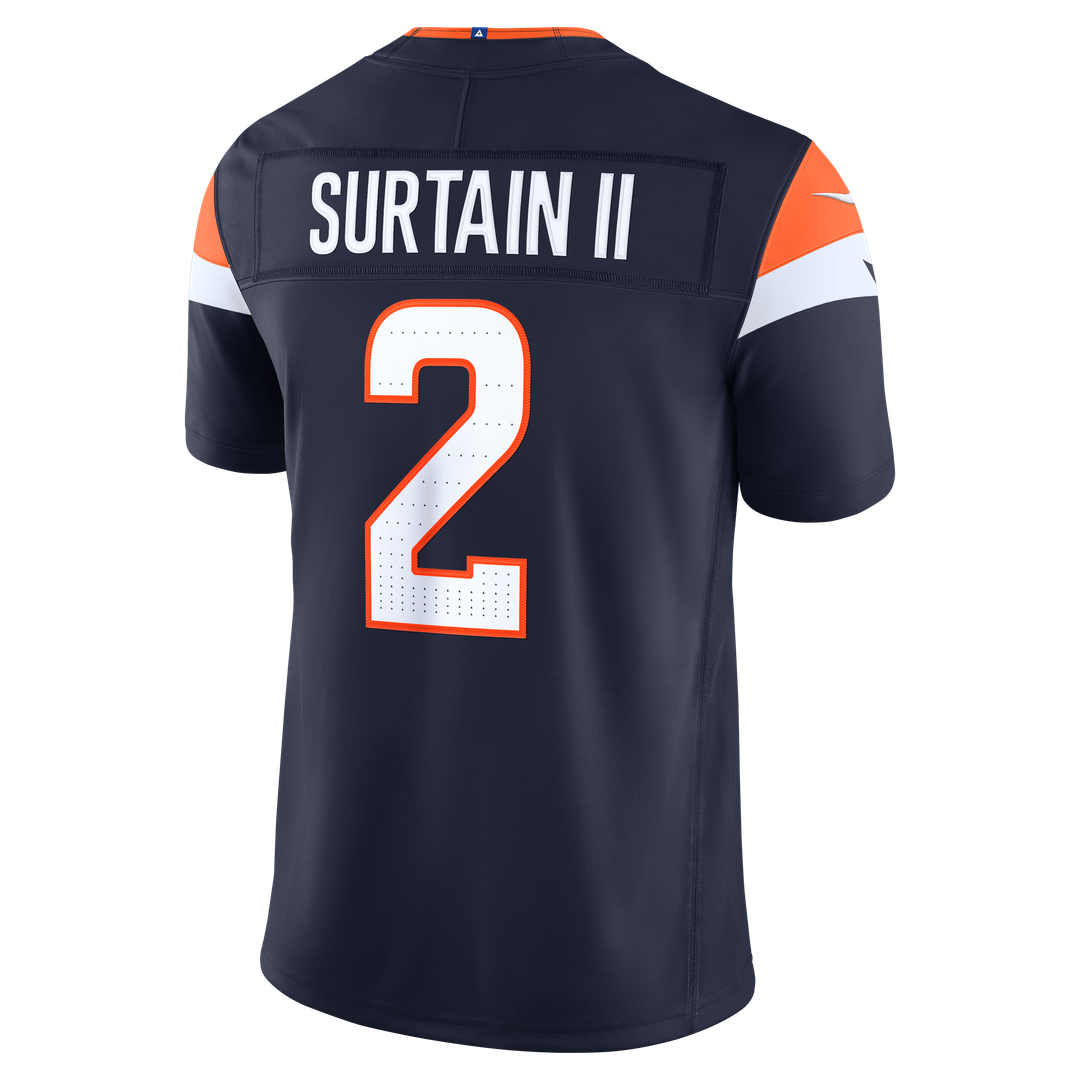 Denver Broncos Pat Surtain II Nike White Vapor F.U.S.E. Stitched Limited Jersey product image 23, provided for visual