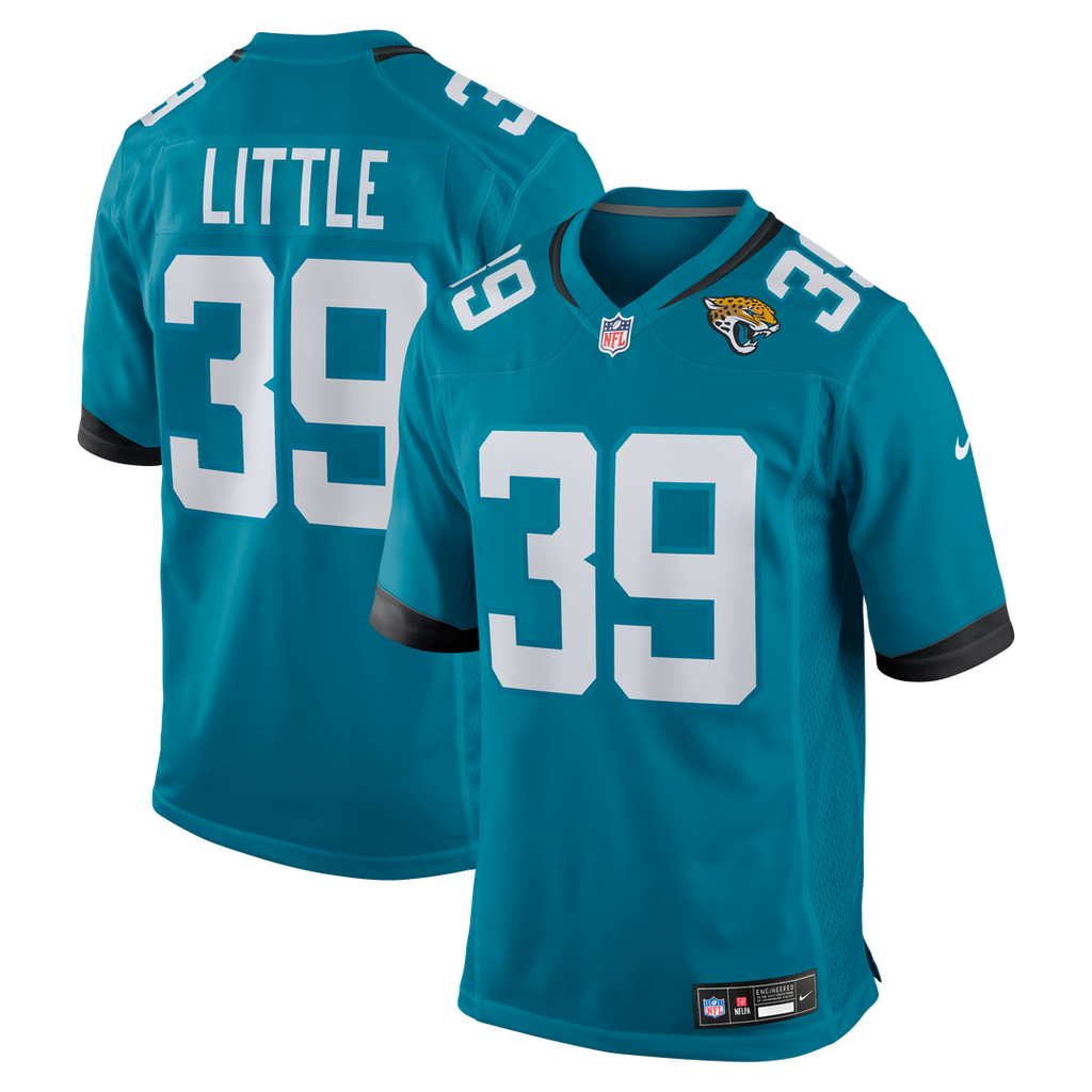 Jacksonville Jaguars Cam Little Nike Teal Team Game Jersey product image 1, provided for visual reference and product detail