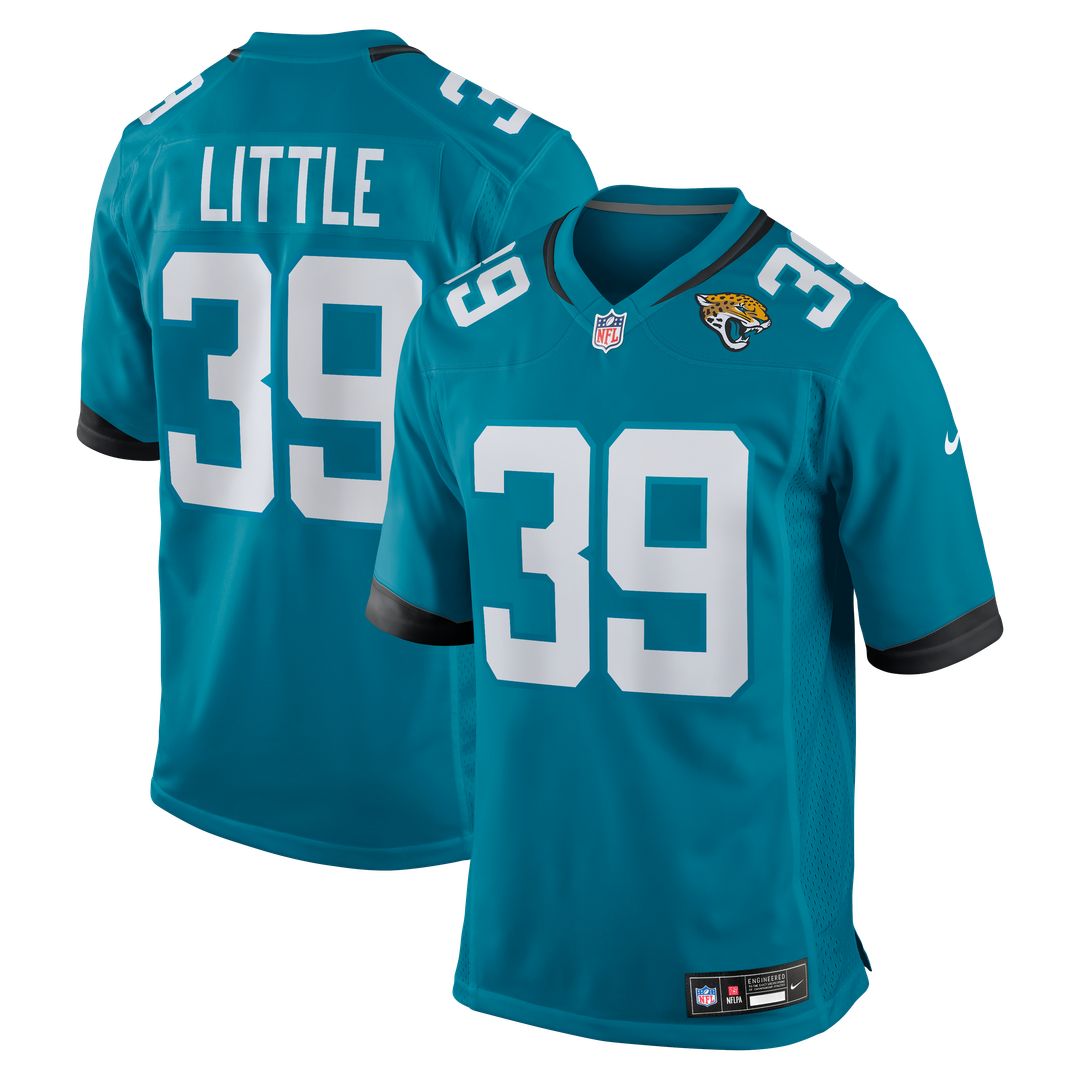 Jacksonville Jaguars Cam Little Nike Teal Team Game Jersey product image 1, provided for visual reference and product detail
