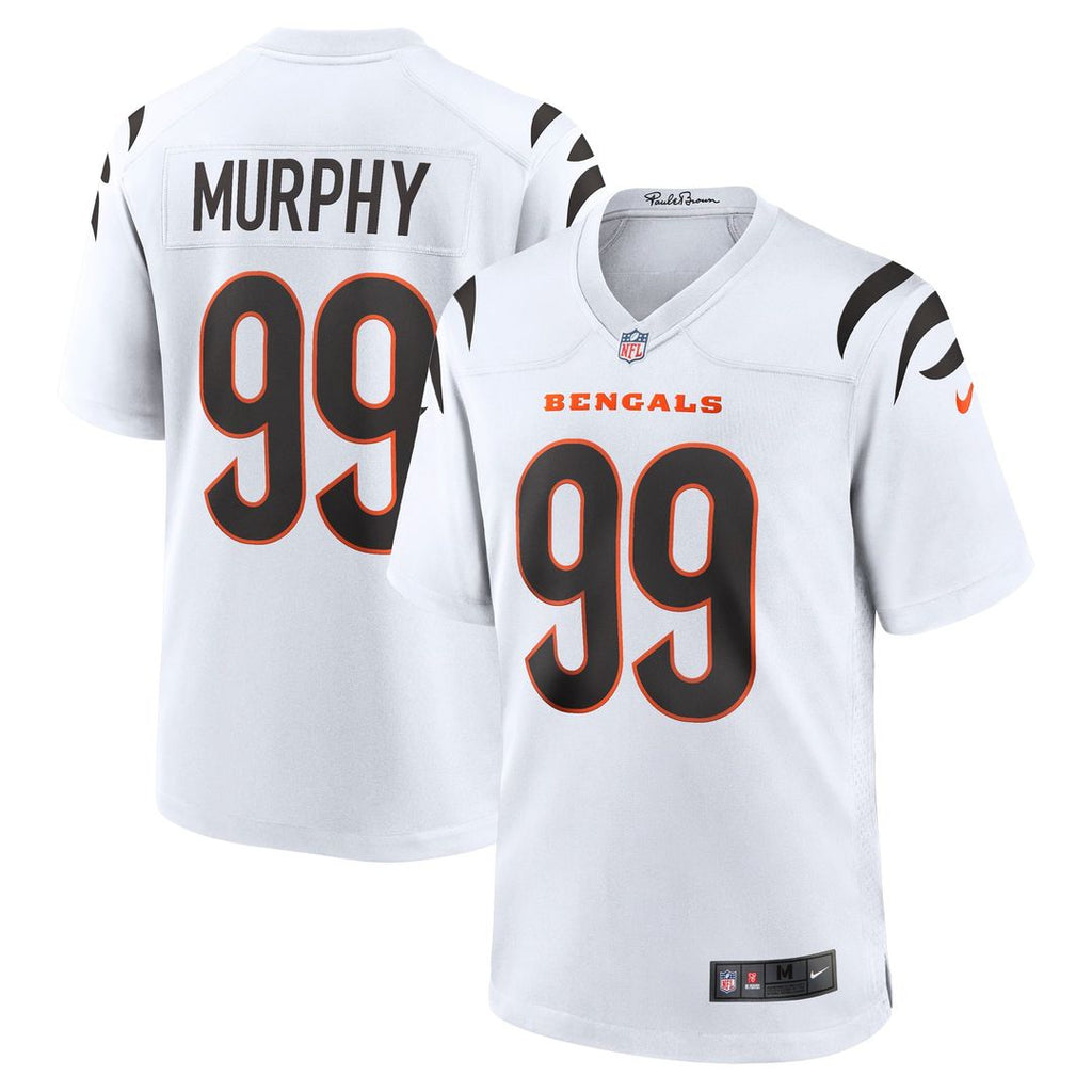 Cincinnati Bengals Myles Murphy Nike White Team Game Jersey product image 1, provided for visual reference and product