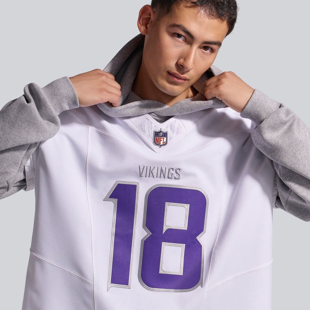 Minnesota Vikings Justin Jefferson Nike White Alternate Vapor F.U.S.E. Elite Player Jersey product image 9, provided for