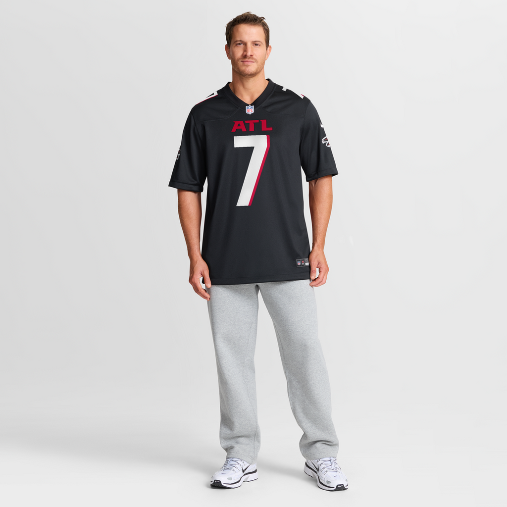 Atlanta Falcons Bijan Robinson Nike Black Game Jersey product image 7, provided for visual reference and product detail