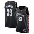 Brooklyn Nets Nike 2025/26 City Edition Swingman Jersey - Black - Nic Claxton - Unisex product image 1, provided for visual