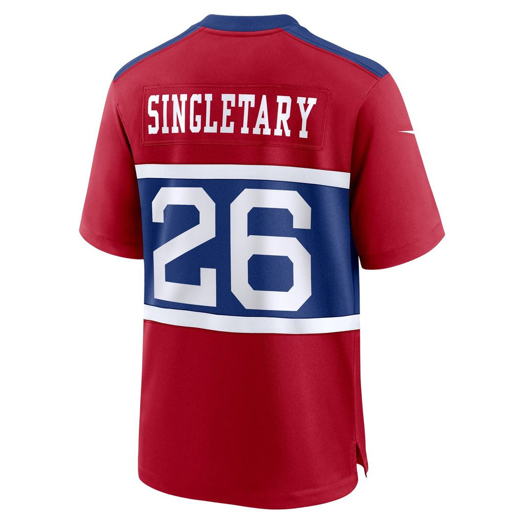 New York Giants Devin Singletary Nike Century Red Alternate Player Game Jersey product image 3, provided for visual