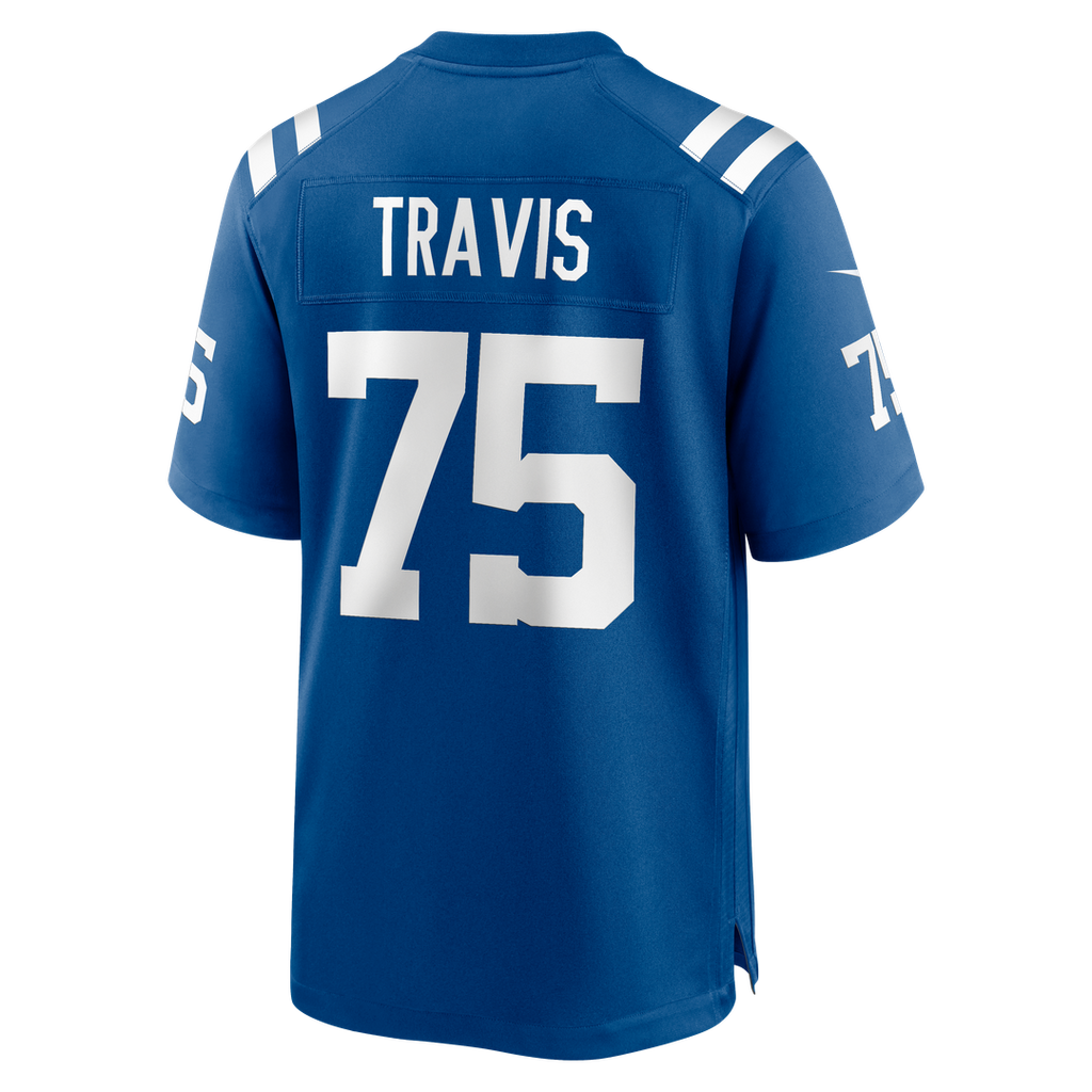 Indianapolis Colts Jalen Travis Nike Royal Team Game Jersey product image 3, provided for visual reference and product