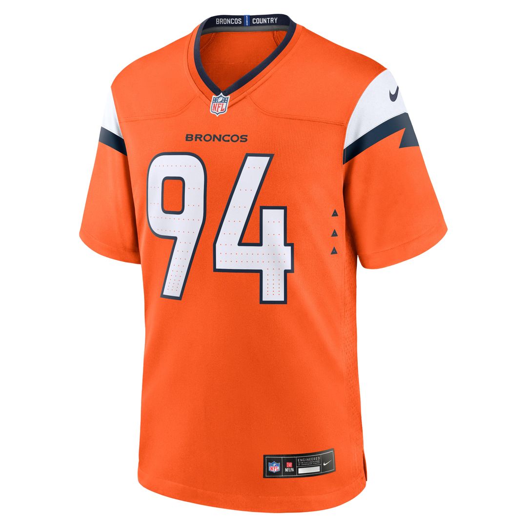 Denver Broncos DeMarcus Ware Nike Orange Team Retired Game Jersey product image 2, provided for visual reference and product