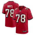 Tampa Bay Buccaneers Tristan Wirfs Nike Red Game Jersey product image 1, provided for visual reference and product detail