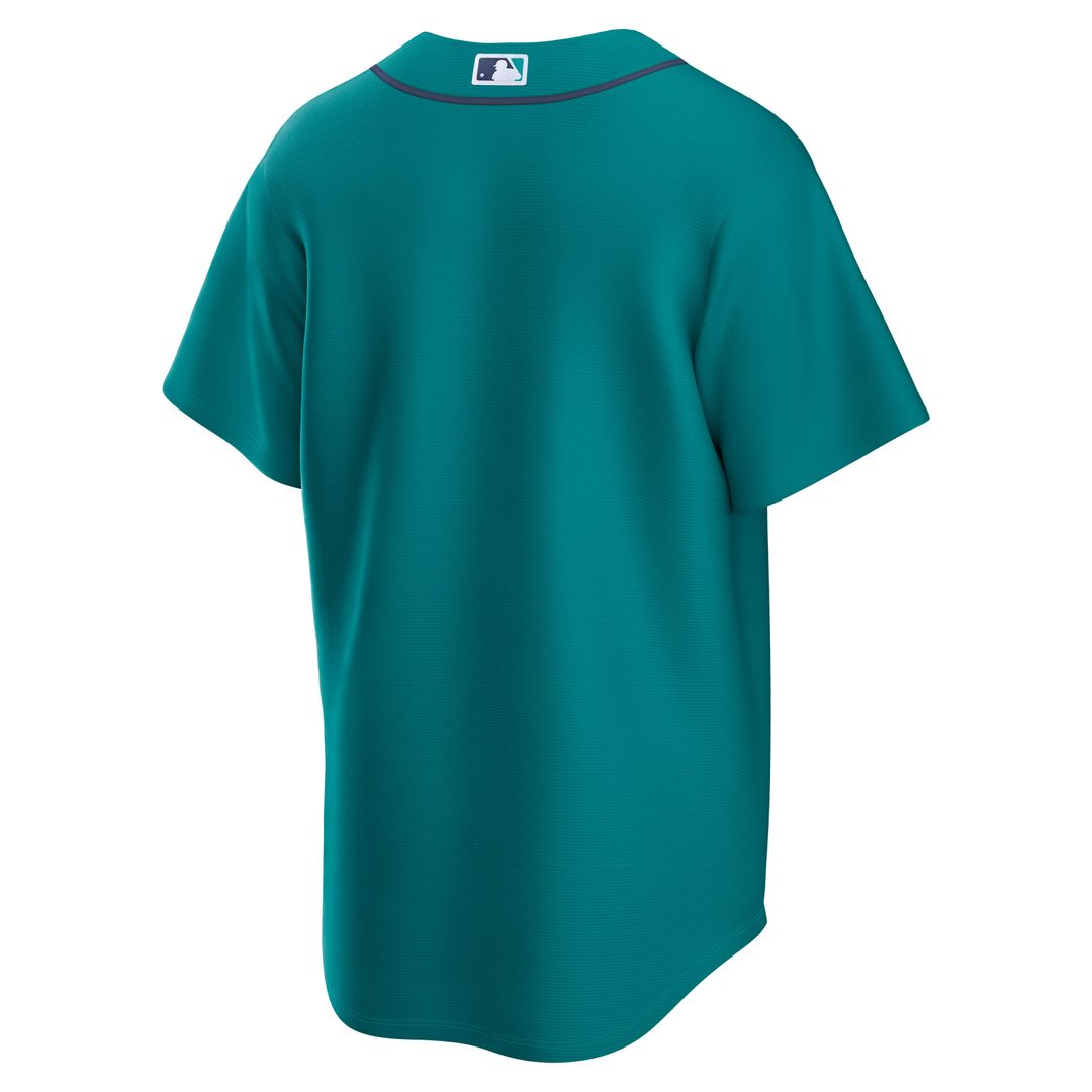 Seattle Mariners Nike Teal Alternate Replica Jersey product image 3, provided for visual reference and product detail review