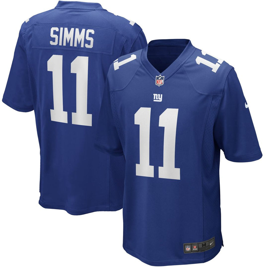 New York Giants Phil Simms Nike Royal Game Retired Player Jersey product image 1, provided for visual reference and product
