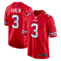 Buffalo Bills Damar Hamlin Nike Red Alternate Game Jersey product image 1, provided for visual reference and product detail