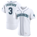 Seattle Mariners J.P. Crawford Nike White Home 50th Season Authentic Jersey product image 1, provided for visual reference