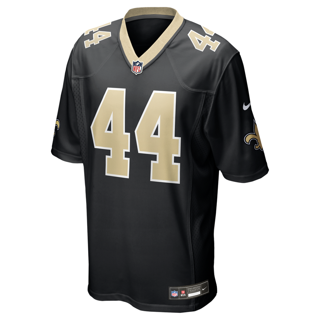 New Orleans Saints Isaiah Stalbird Nike Black Team Game Jersey product image 2, provided for visual reference and product