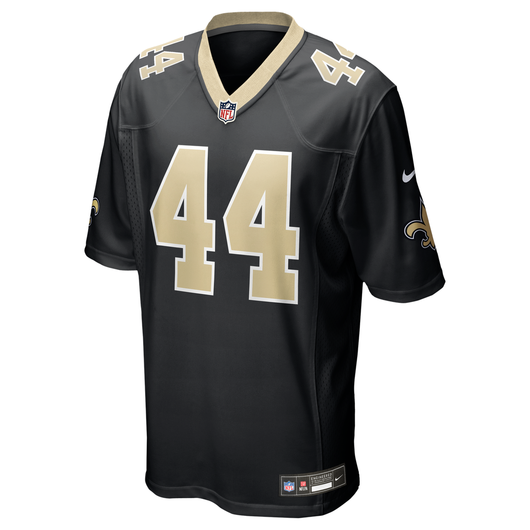 New Orleans Saints Isaiah Stalbird Nike Black Team Game Jersey product image 2, provided for visual reference and product