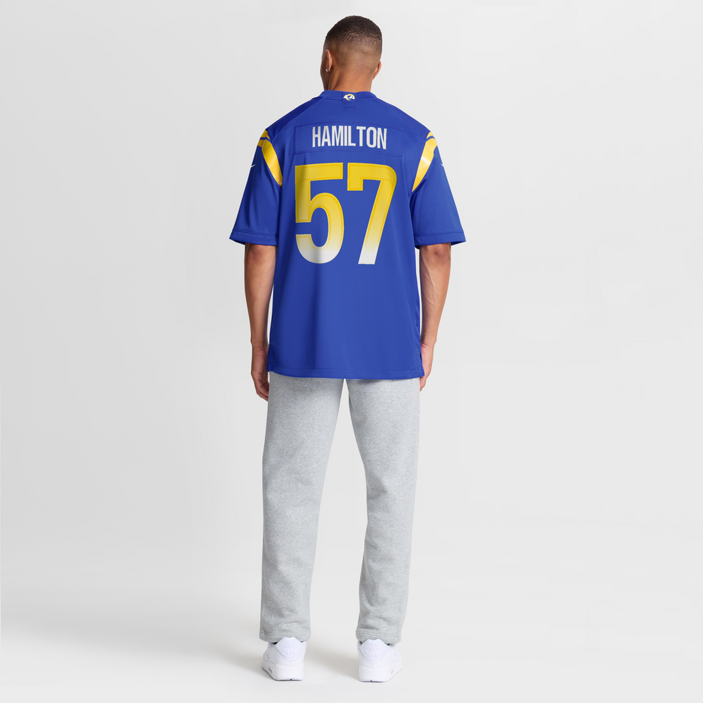 Los Angeles Rams Ty Hamilton Nike Royal Team Game Jersey product image 8, provided for visual reference and product detail