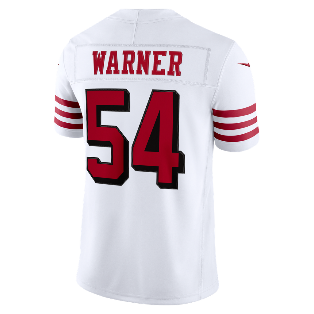 San Francisco 49ers Fred Warner Nike White Alternate Vapor F.U.S.E. Stitched Limited Jersey product image 6, provided for