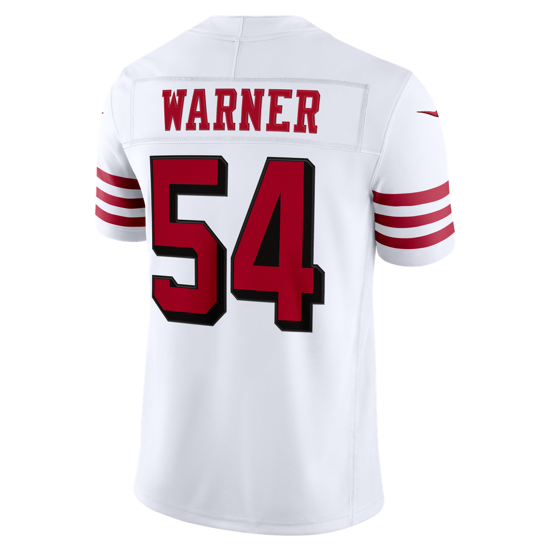 San Francisco 49ers Fred Warner Nike White Alternate Vapor F.U.S.E. Stitched Limited Jersey product image 6, provided for