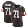 Cleveland Browns Tytus Howard Nike Brown Team Game Jersey product image 1, provided for visual reference and product detail